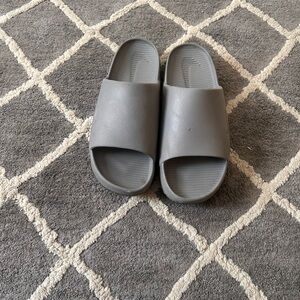 Nike Gray Slide Sandals
